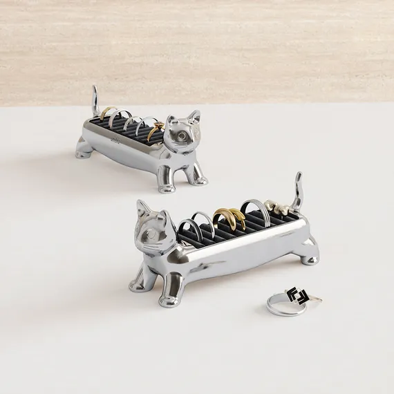 Держатель для колец ali cat, хром