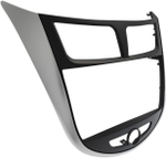 Магнитола для Hyundai Solaris 1 2010-2016 (рамка серебристо-черная тип 3) - Teyes CC3-2K на Android 10, 2K QLED, ТОП процессор, CarPlay, 4G SIM-слот