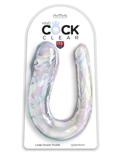 King Cock Clear, Double Trouble - Двусторонний фаллоимитатор