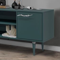 Тумба под ТВ Арт Колор matte 155см Классик Сильвер Зеленый бирюзовый матовый