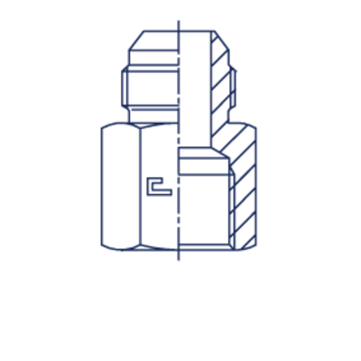 Соединение FS JIC 1.1/16 - NPTF 3/4