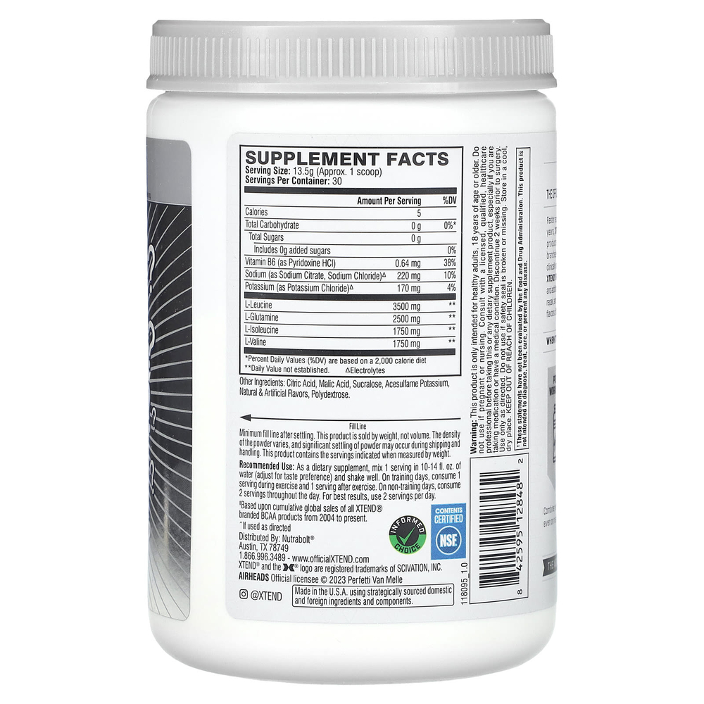 XTEND, The Original 7G BCAA, Air Heads, 405 г (14 унций)