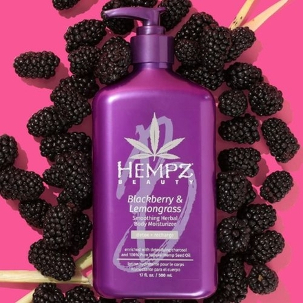 Увлажняющее растительное молочко для тела Hempz Beauty Blackberry and Lemongrass Moisturizer 500ml