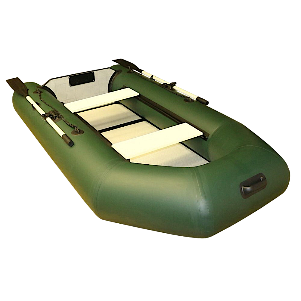 Лодка ПВХ Polar Bird Чирок PB-280ТМ Teal со стеклокомпозитной сланью Зелёная