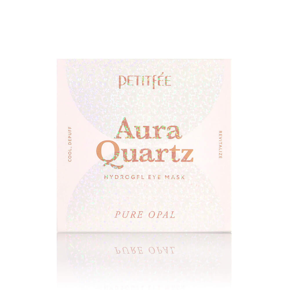 Охлаждающие патчи от морщин и отеков Petitfee Aura Quartz Hydrogel Eye Mask Pure Opal