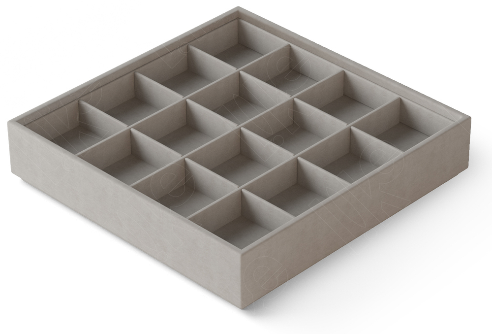 Планшет Альфа/2 серия/приподнятое дно/16 ячеек 03 (48х48 мм.)