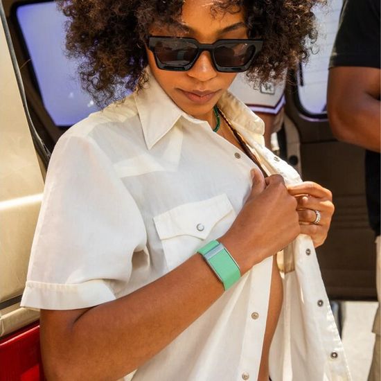 Плетеный ремешок для браслета Whoop 4.0 SuperKnit Band (Aqua Mist)