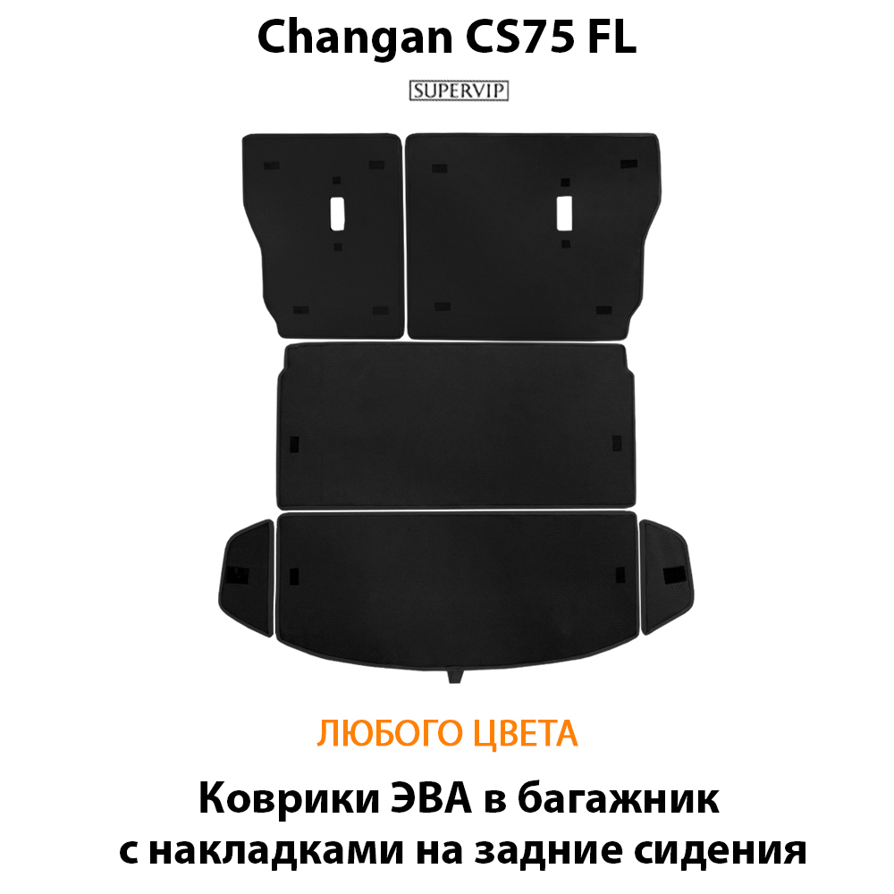 коврики ева в багажник авто для changan cs75 fl 14-нв от supervip