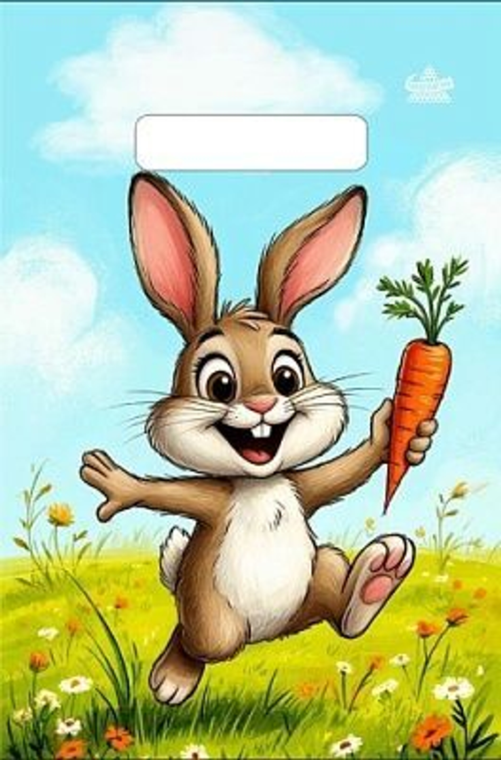 Пакет 30*20см (30мк) с вырубной ручкой "Зайка и ежик" ПВД