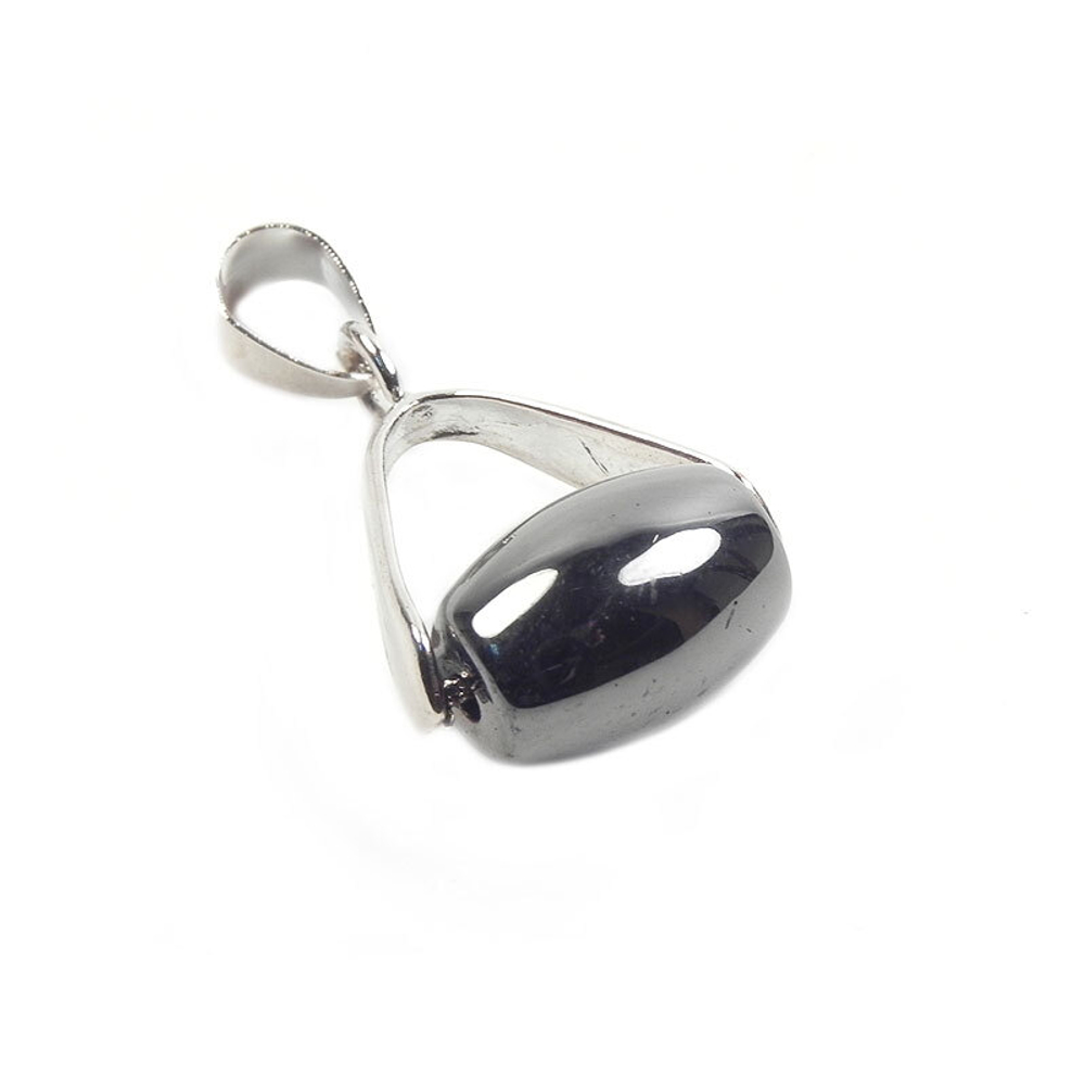 Кулон "Миндаль" гематит