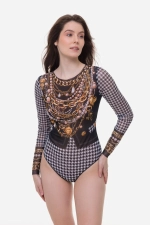 Купальник с рукавами "Paris Chic"