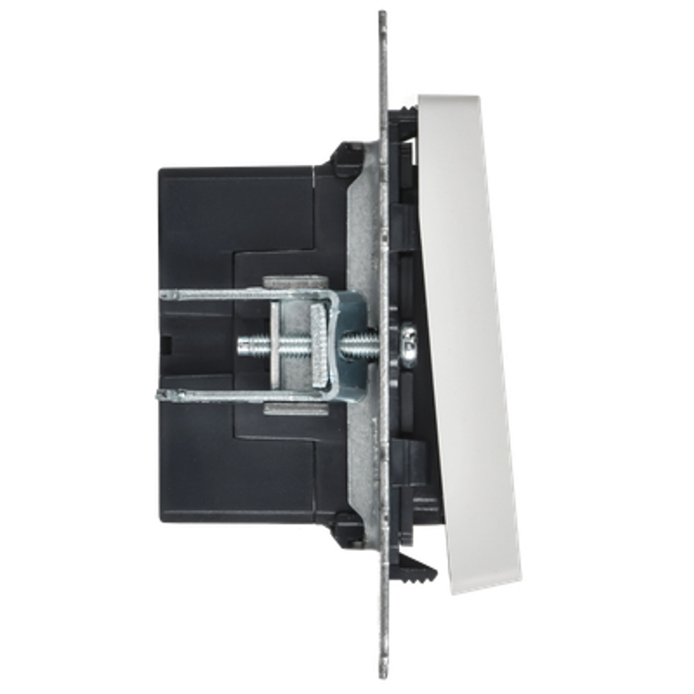 BRITE Кнопка звонка с индикацией для отелей 10А ВС10-1-9-БрАБ арктический белый IEK