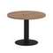 First Стол журнальный круглый KSJ-1 Дуб Табак/Металл Черный 600*600*450
