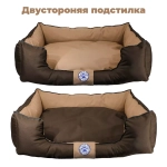 Лежанка для большой собаки разборная размер XL шоколадная Царь-лежанка Lapalandia