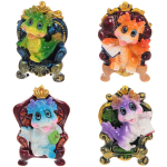 Магнит «Дракоша на кресле» 6*4 см, микс