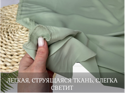 Креп плательный ПОЛЫНЬ