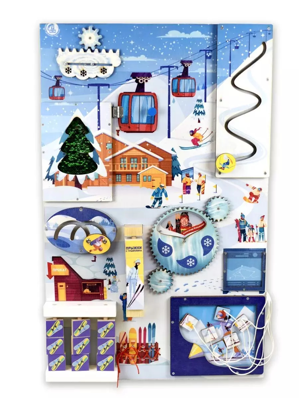 Дидактическая настенная панель серии Мир спорта