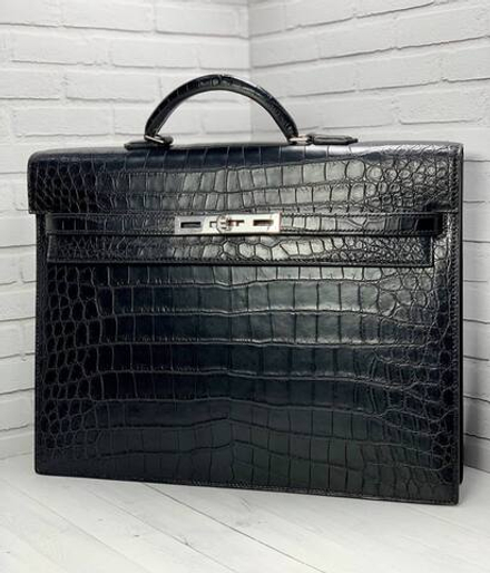 Портфель Hermes из кожи крокодила