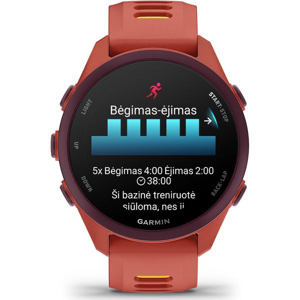 Умные часы Garmin Forerunner 170 Music, Розовый | Red Pink/Mango (010-03920-13 | 010-03920-55)