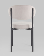 Стул Бриф SN велюр светло-серый каркас антрацитовый муар