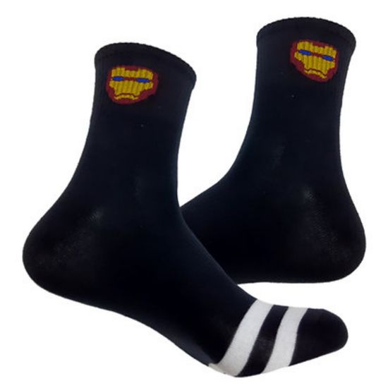 Носки Marvel "Лого Железный человек", р-р 36-43 (черный)