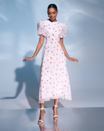 Платье Sabrina flower red