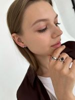 Кольцо Crystal Round с раухтопазом