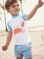 Костюм плавательный раздельный для мальчика Next E22-306, Голубой, Оранжевый