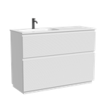 Тумба напольная SANCOS  Folk Floor левая 1190х445х850, c двумя ящиками оснащенными доводчиками, Bianco, арт.FL120FLW