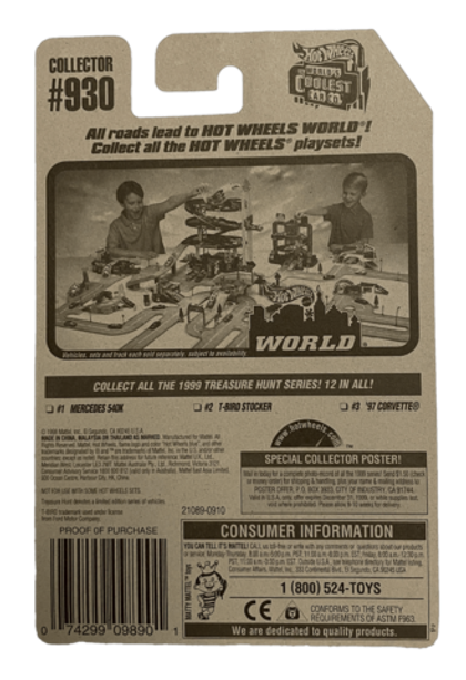 Hot Wheels Treasure Hunt T-Bird Stocker (1999)