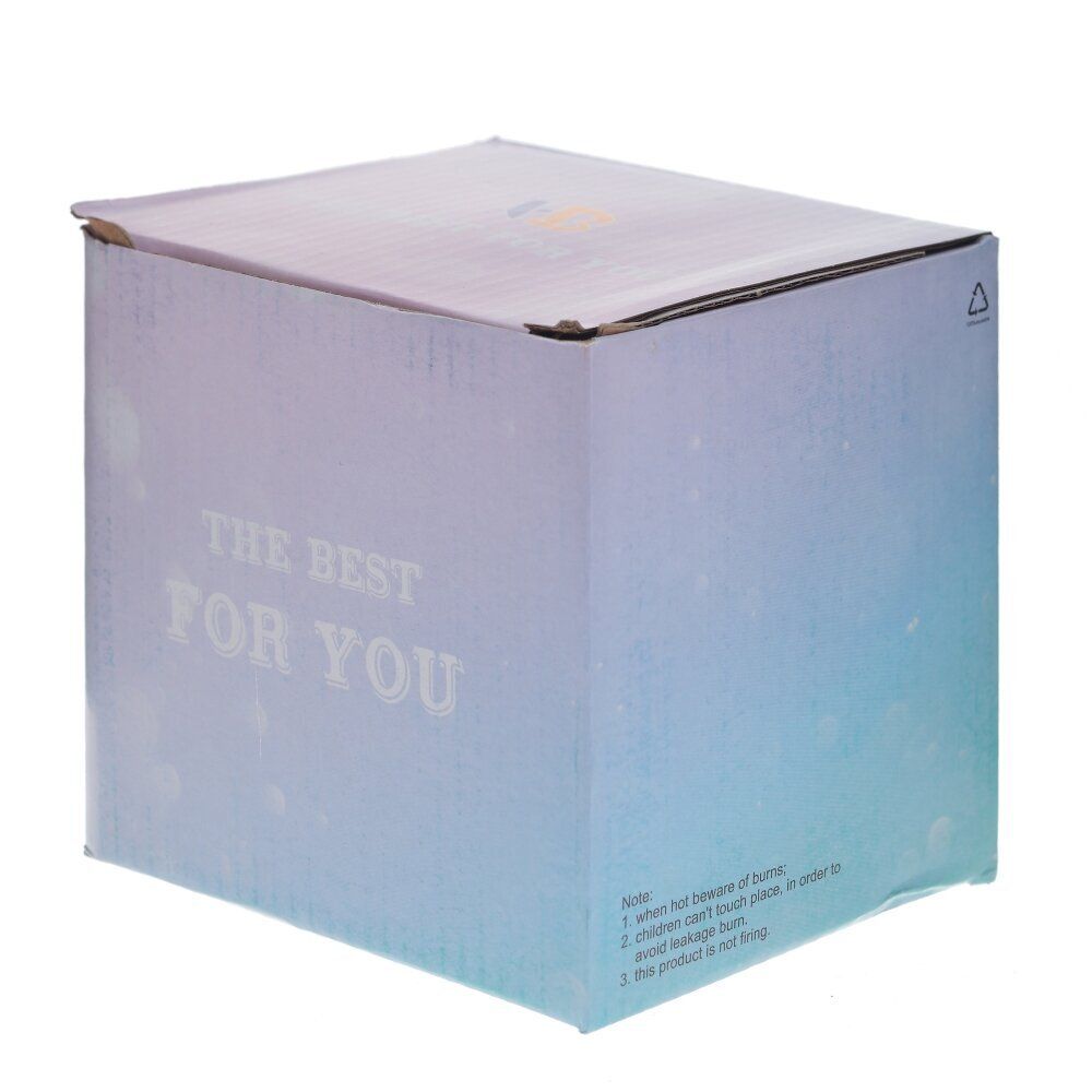 GAEM Кружка с крышкой и ложкой, 300 мл, L12 W8 H10 см, 4в.