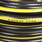 Шланг поливочный, 3/4 '', 15 атм, армир, 25 м, Клевер, Люкс, ПВХ, чер-жел