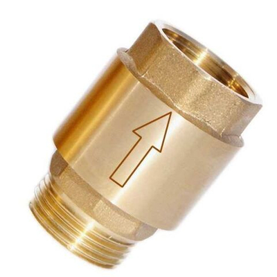 Обратный клапан с металлическим штоком TIM - 1 НР/ВР усиленный JH-1012A