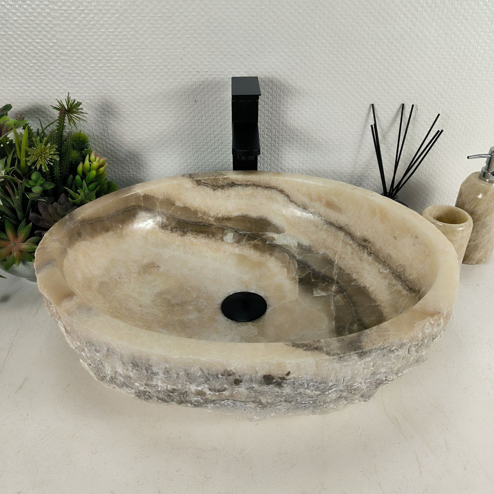 Раковина из оникса Erozy Grey EO-64617 53*43*16 0159