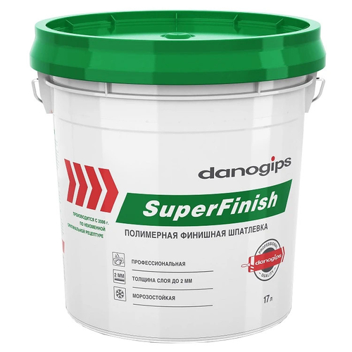 Шпатлевка универсальная Danogips (Sheetrock/Шитрок) SuperFinish 17 л / 28 кг
