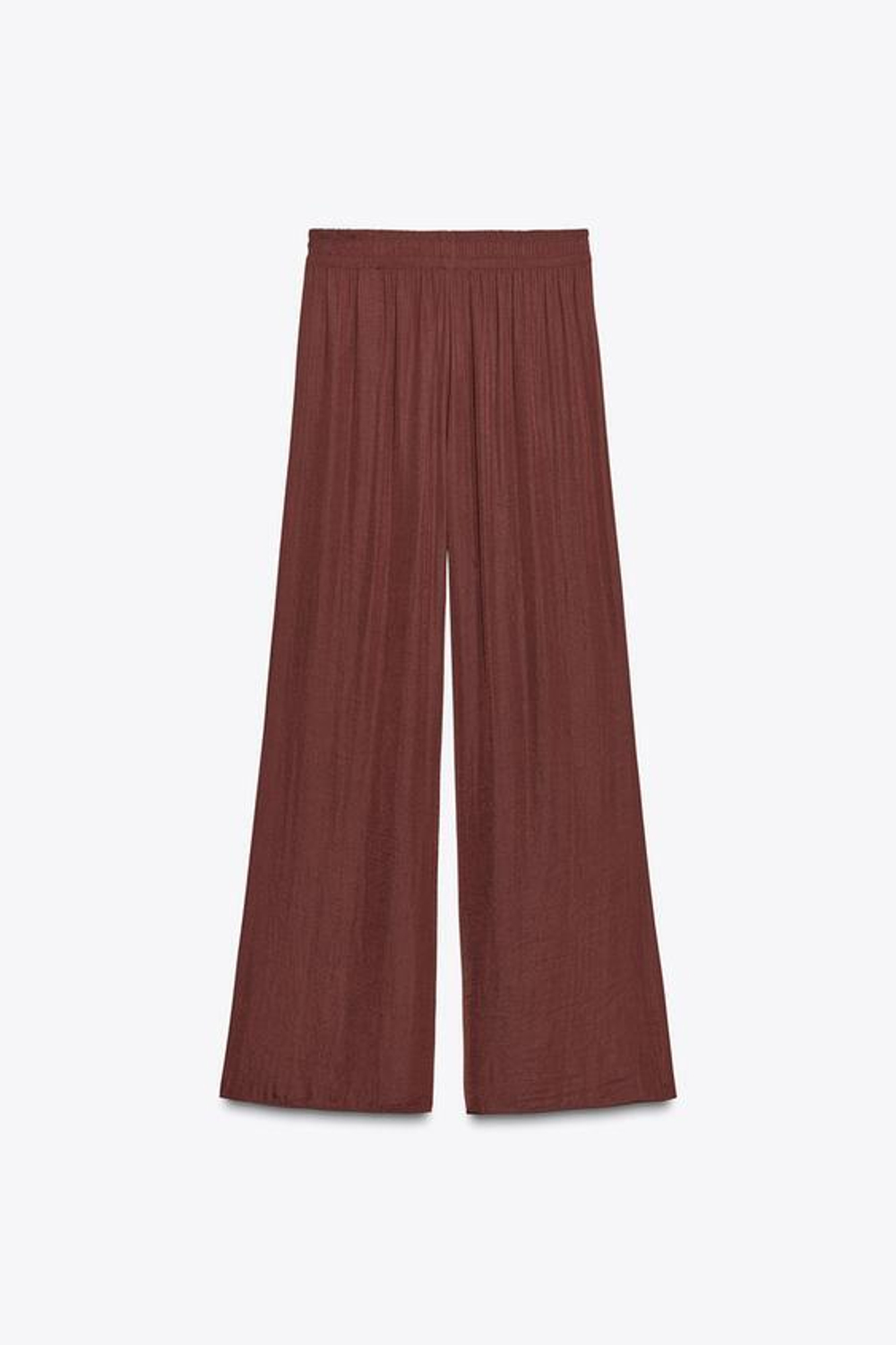 ZARA ШИРОКИЕ БРЮКИ, ТЕРРАКОТОВЫЙ