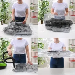 Вакуумный пакет для хранения одежды с крючком, 67×90 см, с рисунком