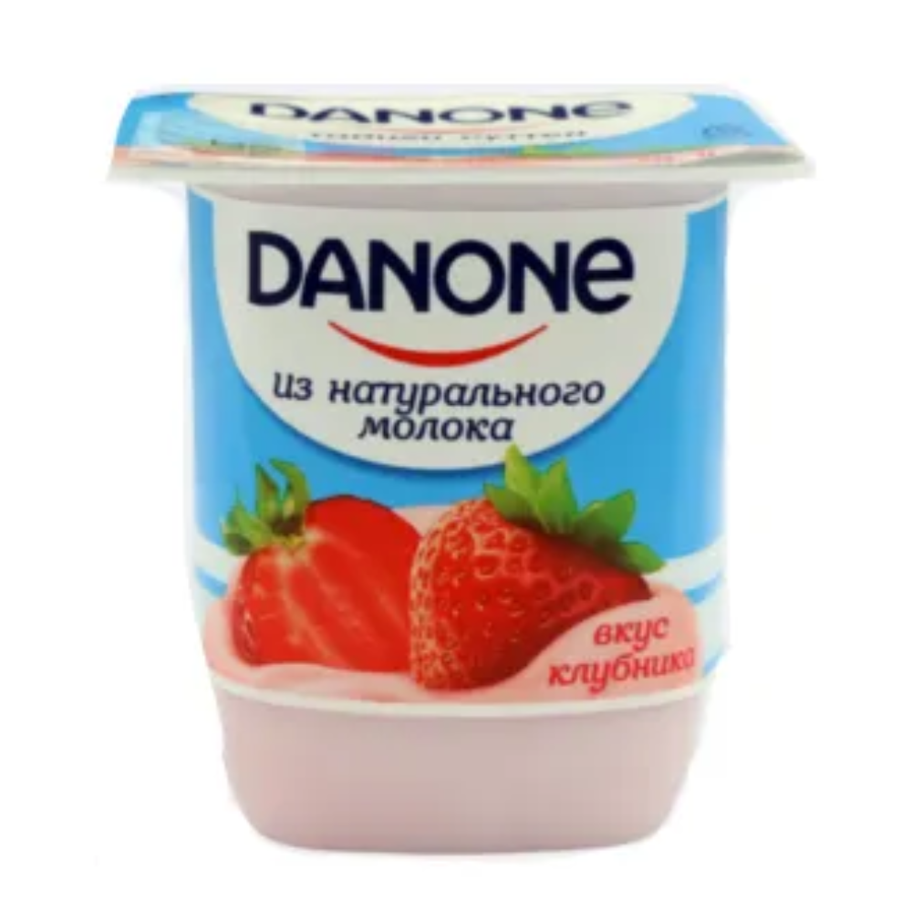 Йогурт Danone Клубника 1,2% 100 гр
