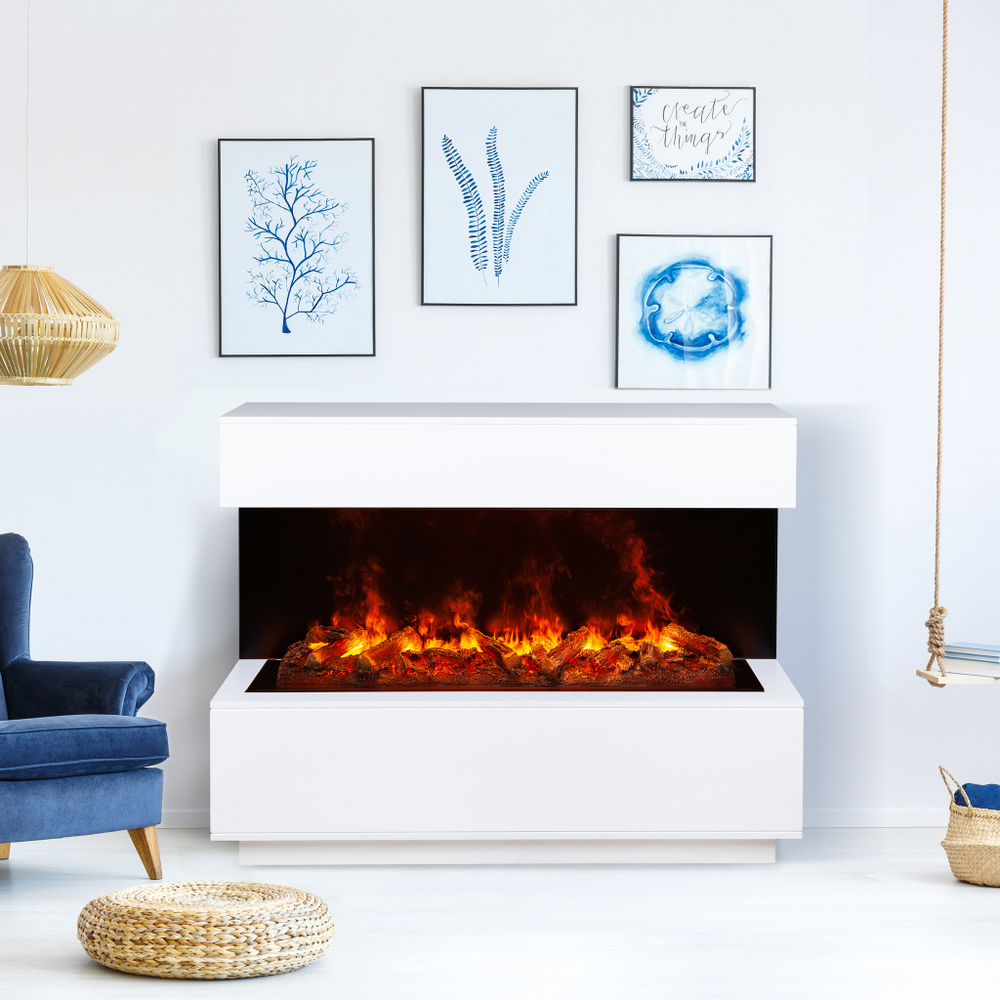 Каминокомплект Real Flame Modern CST1000 WT-P511 с очагом 3D Cassette 1000