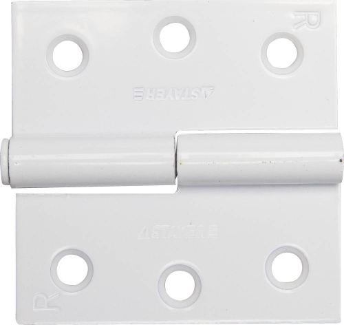 Петля дверная STAYER ″MASTER″ разъемная, цвет белый, правая, 75мм