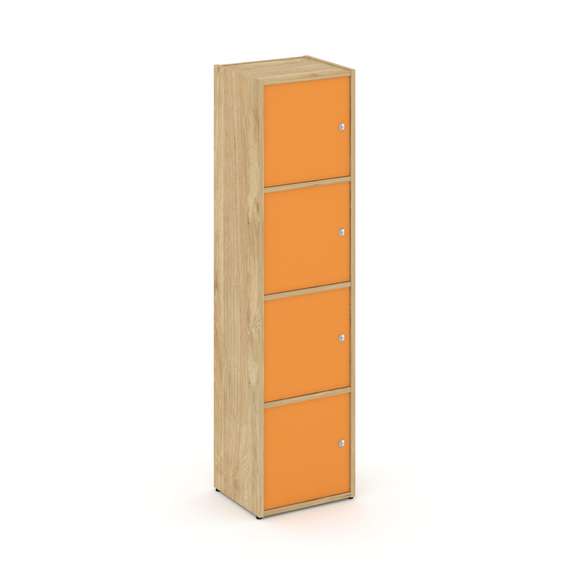 Locker plus Комплект №4 LK.K-004 Тиквуд Светлый/Оранжевый 408*350*1593
