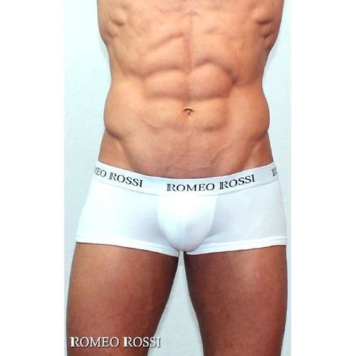Мужские трусы хипсы белые Romeo Rossi Comfort Boxer Brief RR5001-01