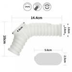 Насадка на пенис с вибрацией с рукавом для мошонки Wave Knights Ring (14,4*2,8)