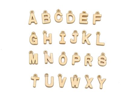 Подвеска "Буква" 8,5мм (в ассортименте)