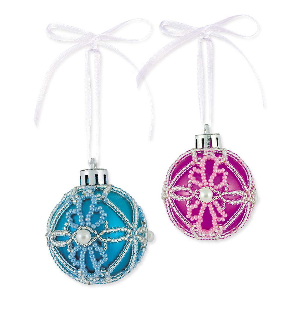 "Новогоднее украшенте.Шары"-В186  набор для бисероплетения