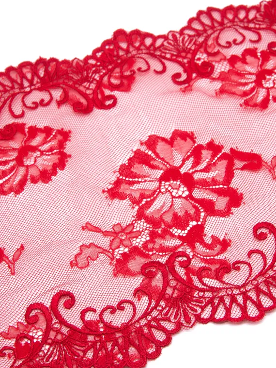 05-87 Вышивка на эласт. сетке 26 см, красный