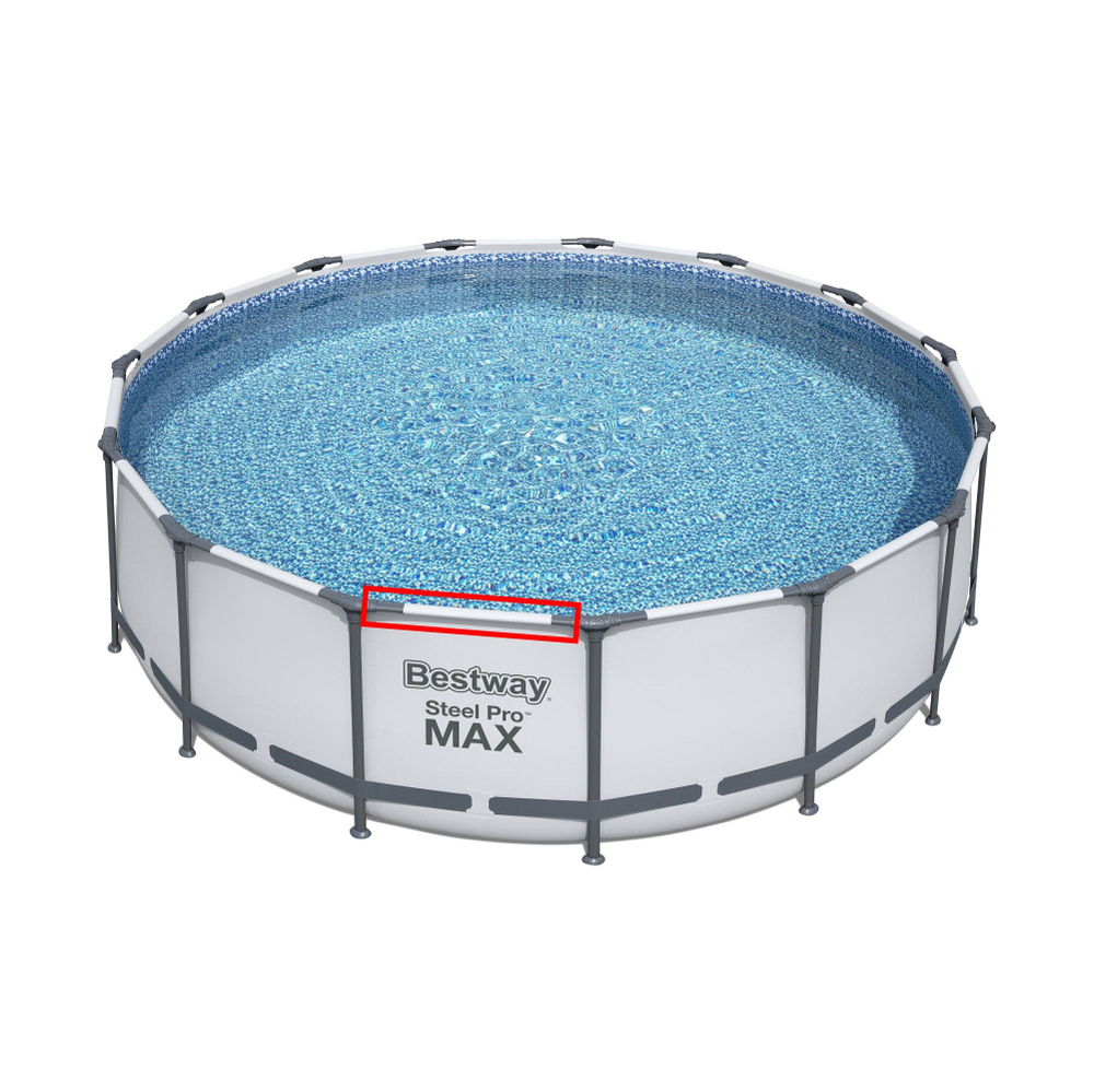 Горизонтальная балка для 457/427 х 122/107 см. BESTWAY (Верхняя направляющая) P05441, запчасть для круглых каркасного бассейна Steel Pro Max Bestway артикул 56438 (под пластиковый тройник "14")