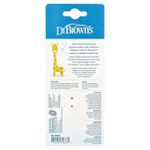 Dr. Brown's, зубная щетка для малышей от 0 до 3 лет, желтая, жираф, 1 шт.