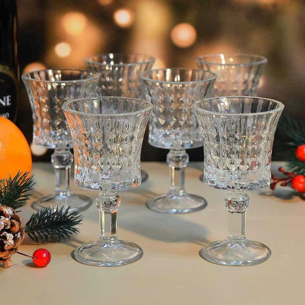 Набор рюмок 6шт 65мл, h10,5см, d6см "Rosalin", RYG3083