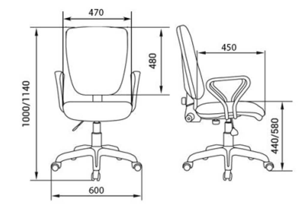 Кресло для персонала НОТА new Рондо комфорт